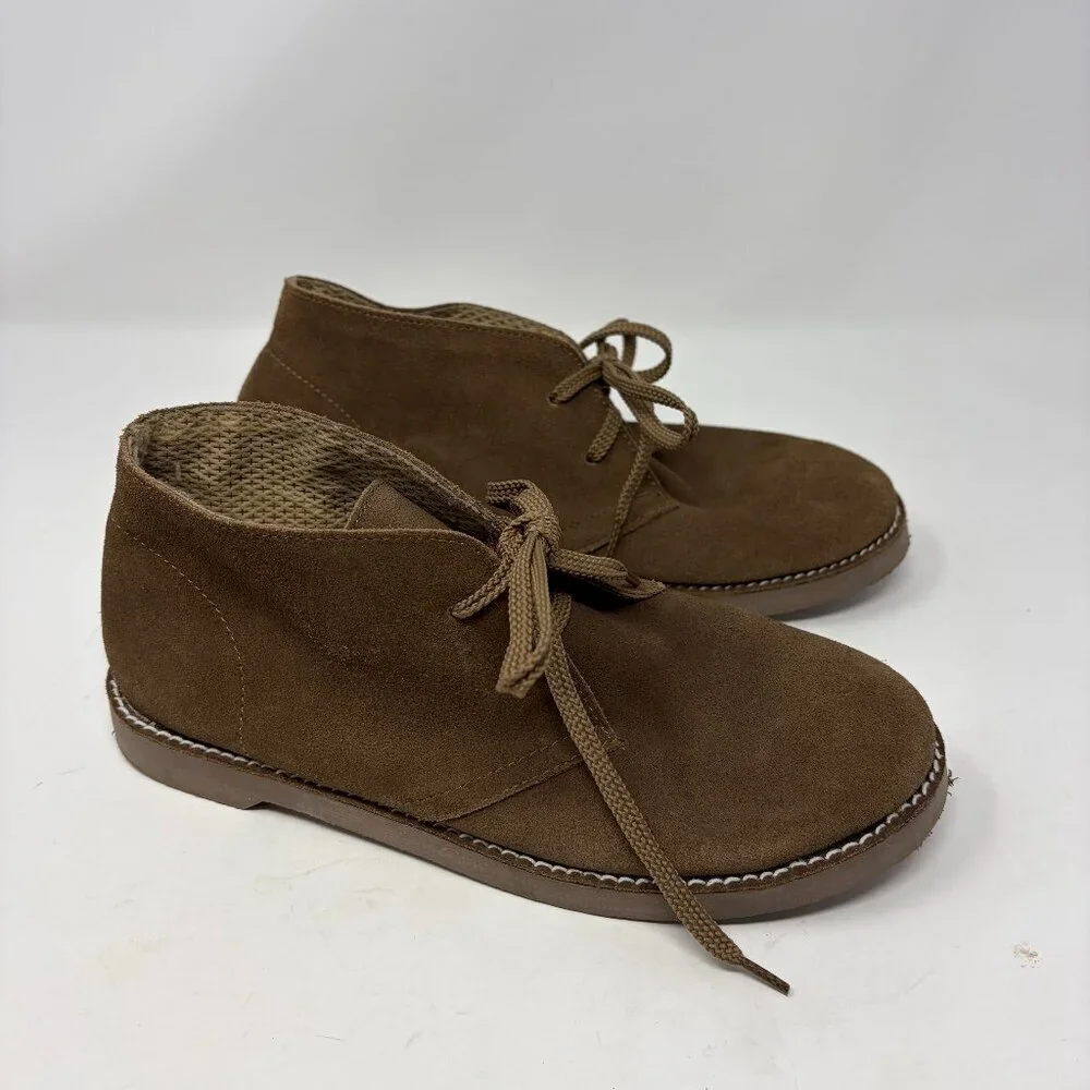 J. Crew Factory Crewcuts boys' desert chukka boots 6 brown suede leather